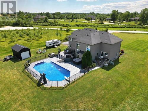 6060 Catherine Duransky Drive, Essex, ON - Outdoor With Above Ground Pool With View