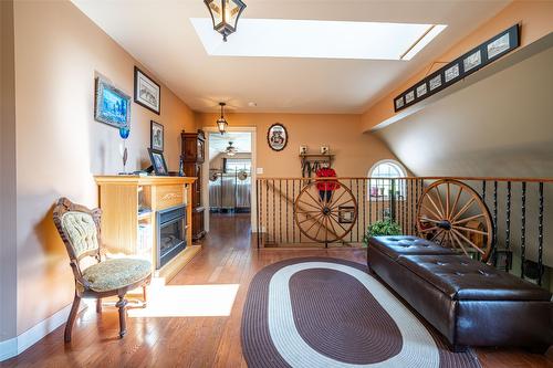 9255 Firehall Frontage Road, Salmon Arm, BC - Indoor Photo Showing Other Room With Fireplace