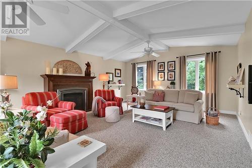 1733 Blakely Drive, Cornwall, ON - Indoor Photo Showing Living Room With Fireplace