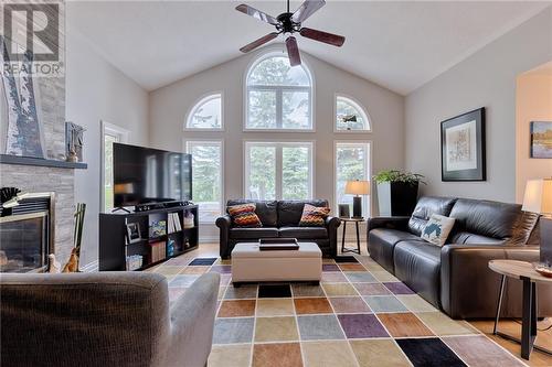 1149 Barryvale Road, Calabogie, ON - Indoor Photo Showing Living Room With Fireplace