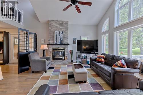 1149 Barryvale Road, Calabogie, ON - Indoor Photo Showing Living Room With Fireplace