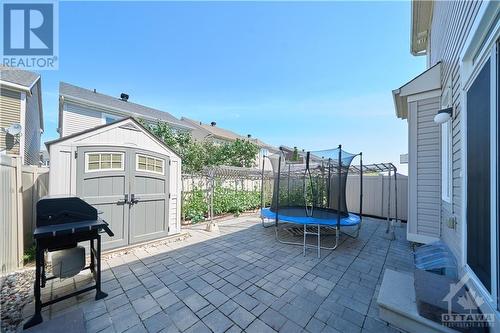 The fully fenced & interlocked backyard is perfect for outdoor entertainment! - 540 Dundonald Drive, Ottawa, ON - Outdoor