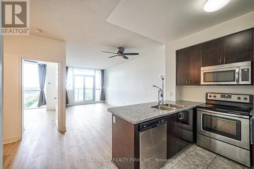 1708 - 339 Rathburn Road W, Mississauga, ON - Indoor Photo Showing Kitchen With Double Sink