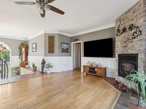 Living room - 229 Ch. Du Marquis, Pontiac, QC - Indoor Photo Showing Living Room With Fireplace