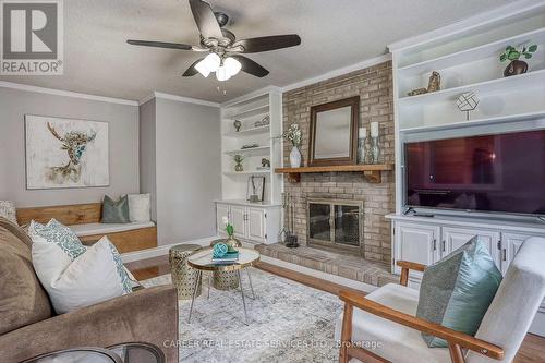 174 Killdeer Street, Oshawa, ON - Indoor Photo Showing Living Room With Fireplace