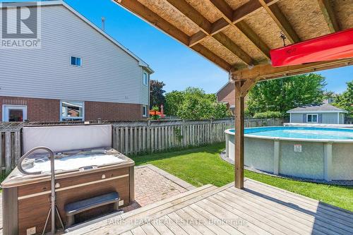 220 Mary Anne Drive, Barrie, ON - Outdoor With Above Ground Pool With Deck Patio Veranda With Exterior