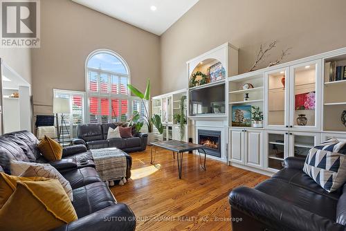 51 Sturgess Crescent, Whitby, ON - Indoor Photo Showing Living Room With Fireplace