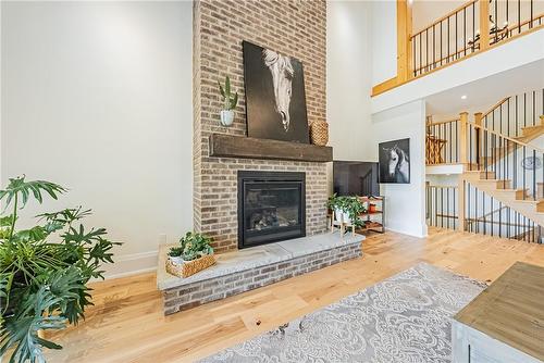 85 Miles Road, Hamilton, ON - Indoor Photo Showing Living Room With Fireplace