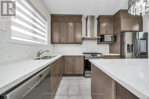 59 Findlay Drive, Hamilton, ON - Indoor Photo Showing Kitchen With Stainless Steel Kitchen With Double Sink With Upgraded Kitchen