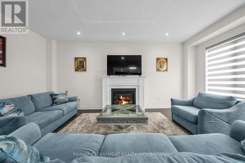 59 Findlay Drive, Hamilton, ON - Indoor Photo Showing Living Room With Fireplace