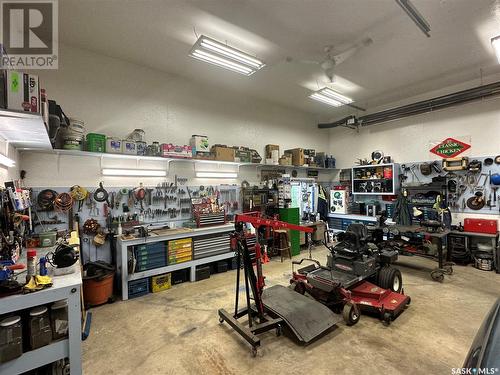 Mcleod Acreage, Lakeland Rm No. 521, SK - Indoor Photo Showing Garage