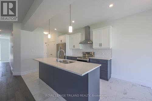 3837 Auckland Avenue, London, ON - Indoor Photo Showing Kitchen With Double Sink With Upgraded Kitchen