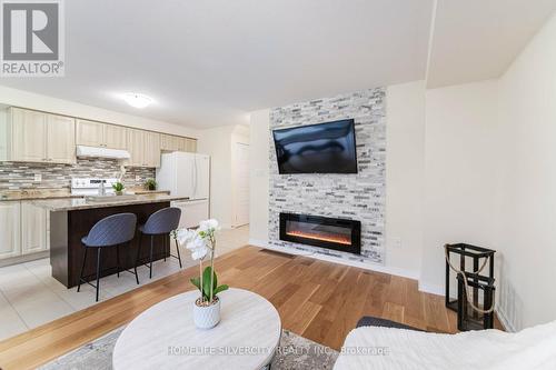 69 Bedrock Drive, Hamilton, ON - Indoor Photo Showing Living Room With Fireplace