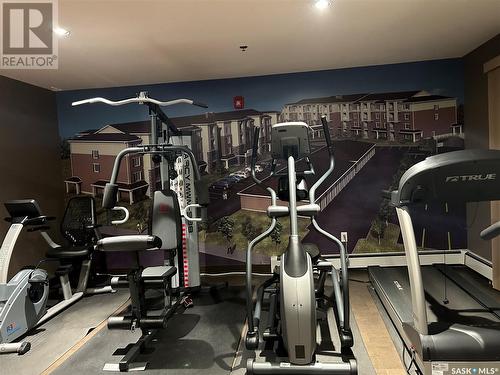 #310E 1300 Stockton Street N, Regina, SK - Indoor Photo Showing Gym Room