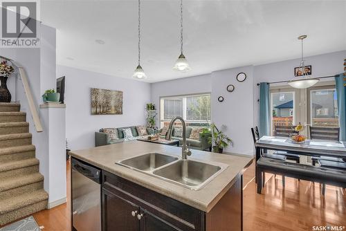 118 Mcbeth Crescent, Saskatoon, SK - Indoor Photo Showing Kitchen With Double Sink