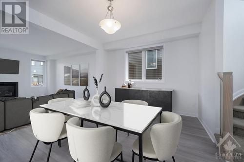 1056 Kilbirnie Drive, Ottawa, ON - Indoor Photo Showing Dining Room With Fireplace