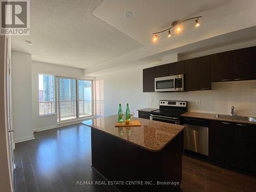 1806 - 385 Prince Of Wales Drive W, Mississauga, ON - Indoor Photo Showing Kitchen With Stainless Steel Kitchen