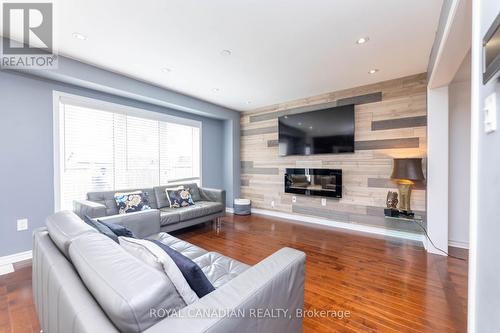 15 Tribune Drive, Brampton, ON - Indoor Photo Showing Living Room With Fireplace