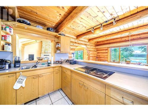 7383 Johnstone Road, Bridge Lake, BC - Indoor Photo Showing Kitchen With Double Sink