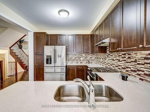 15 Yardmaster Dr, Brampton, ON - Indoor Photo Showing Kitchen With Double Sink