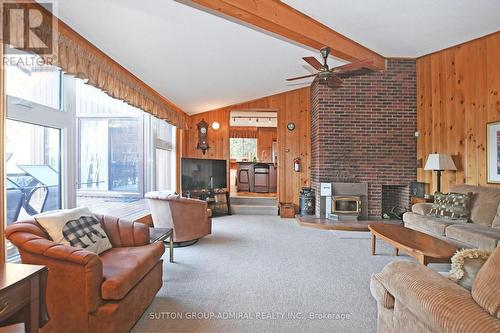 326 Indian Point Road, Kawartha Lakes, ON - Indoor Photo Showing Living Room With Fireplace