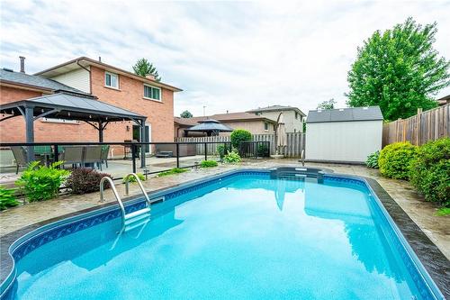 238 Clifton Downs Road, Hamilton, ON - Outdoor With In Ground Pool With Deck Patio Veranda With Backyard