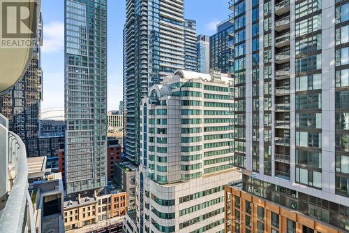 1601 - 21 Widmer Street, Toronto, ON - Outdoor With Balcony With Facade