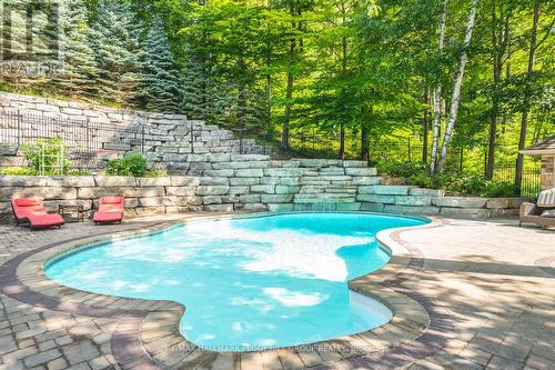 32 Park Trail, Springwater, ON - Outdoor With In Ground Pool With Backyard