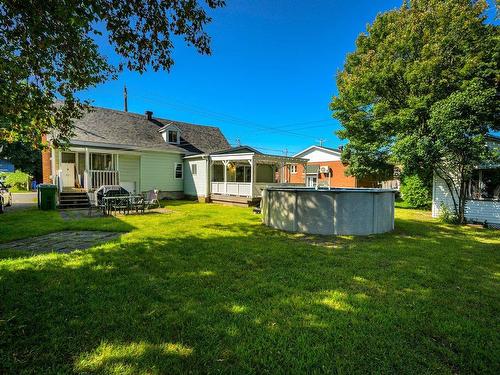 Backyard - 117  - 119 Rue Brière, Saint-Jérôme, QC - Outdoor With Above Ground Pool