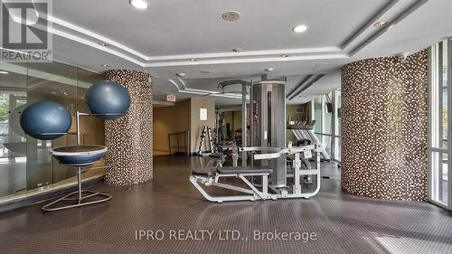 2501 - 220 Burnhamthorpe Road, Mississauga, ON - Indoor Photo Showing Gym Room