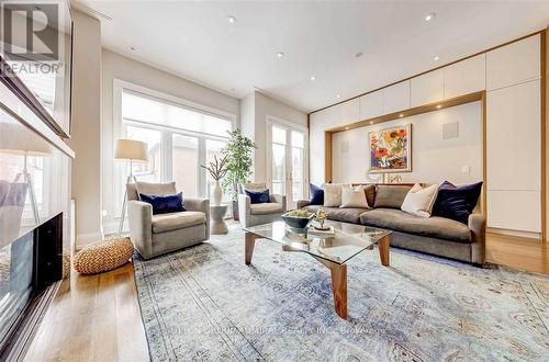 335 St Germain Avenue, Toronto, ON - Indoor Photo Showing Living Room With Fireplace