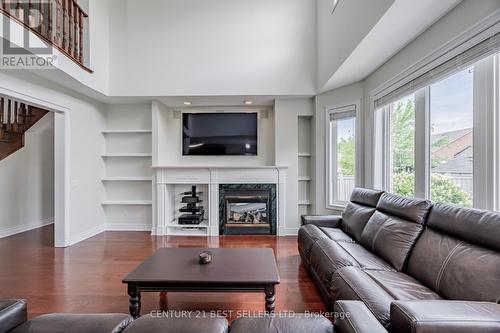 36 Hampton Springs Drive E, Brampton, ON - Indoor Photo Showing Living Room With Fireplace