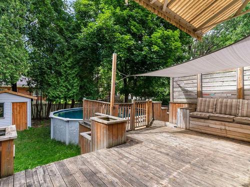 Patio - 262 Rue Greenfield, Longueuil (Greenfield Park), QC - Outdoor With Above Ground Pool With Exterior