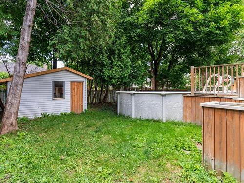 Backyard - 262 Rue Greenfield, Longueuil (Greenfield Park), QC - Outdoor With Above Ground Pool