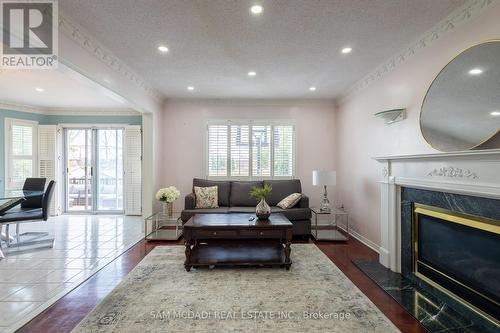 218 Mapes Avenue, Vaughan, ON - Indoor Photo Showing Living Room With Fireplace