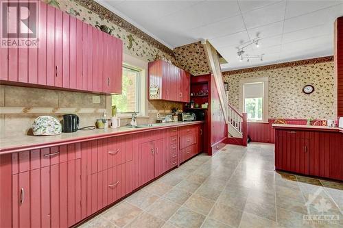 Country Style Kitchen - 371 Mount St-Patrick Road, Renfrew, ON - Indoor Photo Showing Kitchen With Double Sink