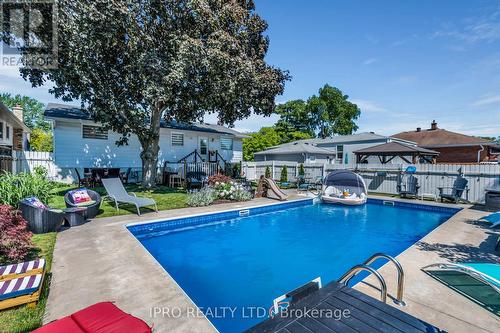 692 Woodview Road, Burlington, ON - Outdoor With In Ground Pool