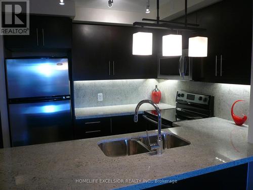 315 - 676 Sheppard Avenue E, Toronto (Bayview Village), ON - Indoor Photo Showing Kitchen With Double Sink With Upgraded Kitchen