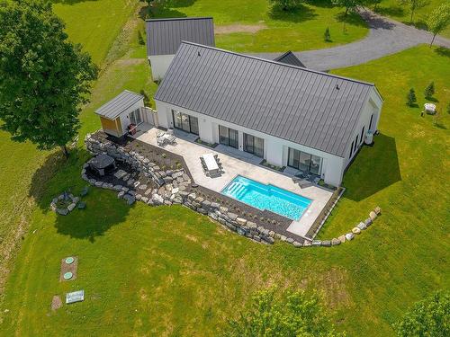 Aerial photo - 117 Ch. Santerre, Sutton, QC - Outdoor With In Ground Pool