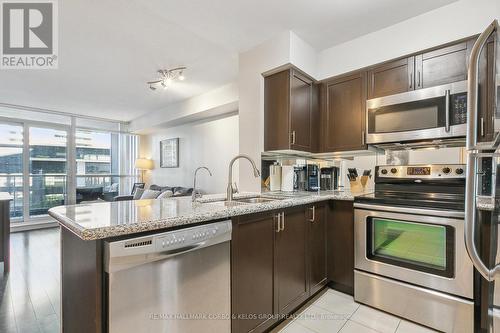 608 - 4968 Yonge Street, Toronto, ON - Indoor Photo Showing Kitchen With Stainless Steel Kitchen With Double Sink With Upgraded Kitchen
