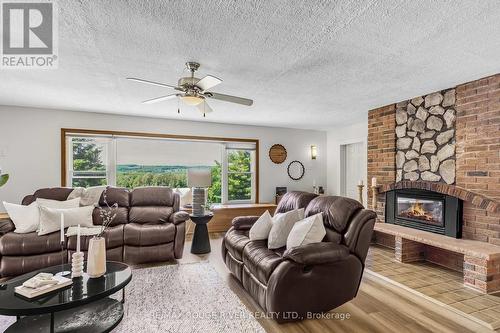 201 Ski Hill Road, Kawartha Lakes, ON - Indoor Photo Showing Living Room With Fireplace