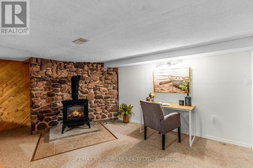 201 Ski Hill Road, Kawartha Lakes, ON - Indoor Photo Showing Other Room With Fireplace