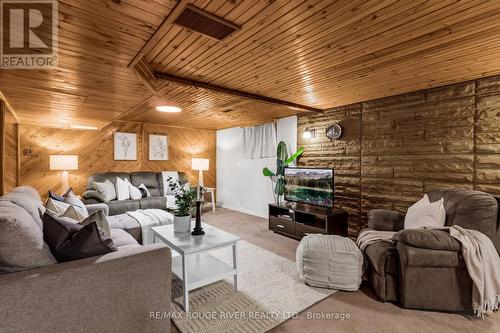 201 Ski Hill Road, Kawartha Lakes, ON - Indoor Photo Showing Living Room With Fireplace