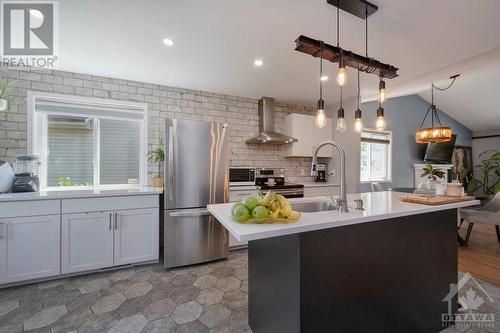 2176 Valin Street, Ottawa, ON - Indoor Photo Showing Kitchen With Stainless Steel Kitchen With Upgraded Kitchen