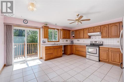 877 Lauzon Road, Windsor, ON - Indoor Photo Showing Kitchen With Double Sink