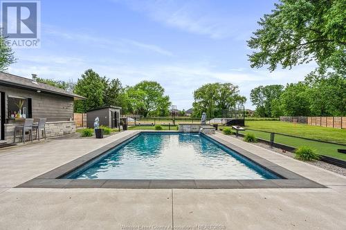 911 Jarvis Avenue, Windsor, ON - Outdoor With In Ground Pool
