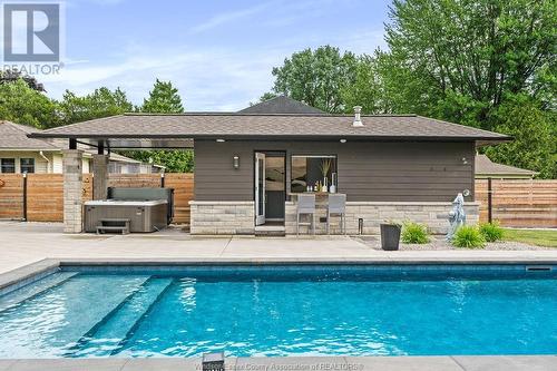 911 Jarvis Avenue, Windsor, ON - Outdoor With In Ground Pool With Deck Patio Veranda