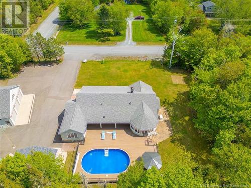 32 Chateau Drive, Mcleod Hill, NB - Outdoor With Above Ground Pool With View