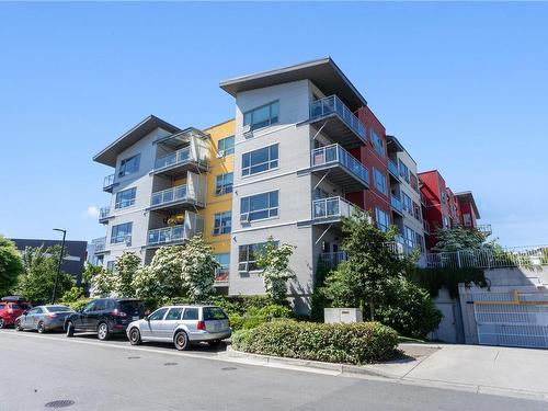 311-785 Tyee Rd, Victoria, BC - Outdoor With Balcony With Facade