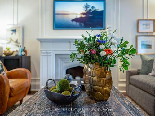 493 Millwood Rd, Toronto, ON - Indoor Photo Showing Living Room With Fireplace